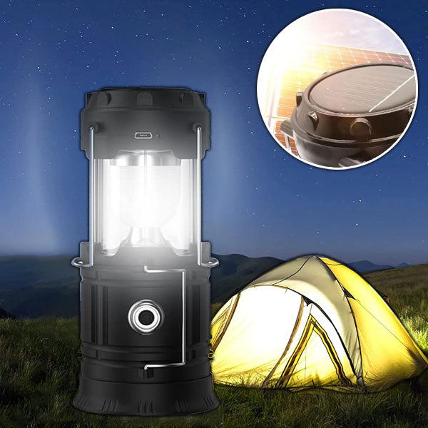 CAMPGLO™ - Lanterne de camping solaire rechargeable + lampe de poche
