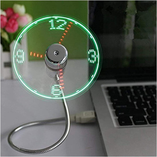 TIMEFAN™ - mini ventilateur de table avec affichage de l'heure