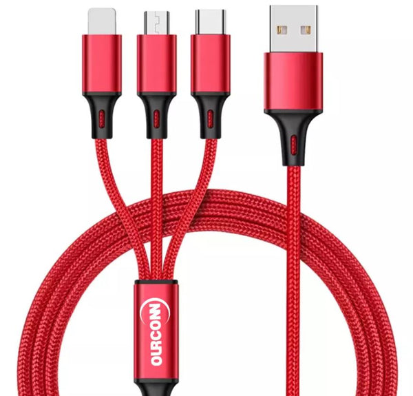 TecMax ™ 3 az 1-ben USB kábel